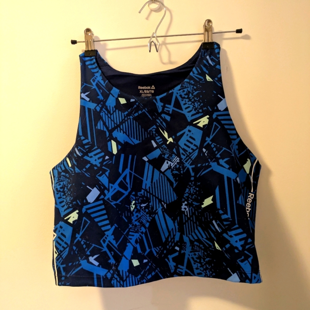 Reebok Blue and Black Sports Bra